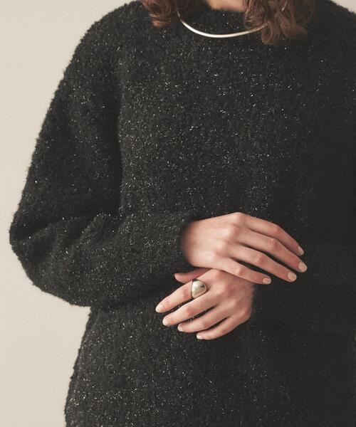 cloenc（クロエンス）の「◆【手洗い可】ブークレラメニットプルオーバー（ニット/セーター・レディース・ブラック/グレー/ピンク/アイボリー・02）」の21枚目の写真