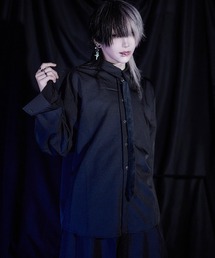 『ililil/イルイルイル』【ベロアネクタイ付きシャツ】長袖シャツ