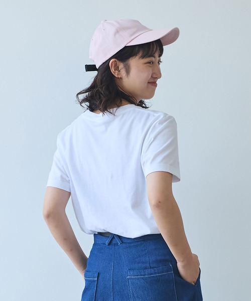 bulle de savon（ビュルデサボン）の「マヌルネコ刺繍Tシャツ（Tシャツ/カットソー・レディース・ホワイト/ブルー/グレー・FREE）」の6枚目の写真