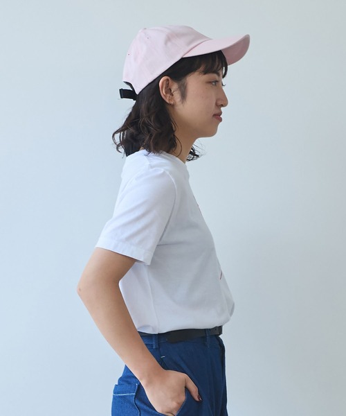 bulle de savon（ビュルデサボン）の「マヌルネコ刺繍Tシャツ（Tシャツ/カットソー・レディース・ホワイト/ブルー/グレー・FREE）」の7枚目の写真