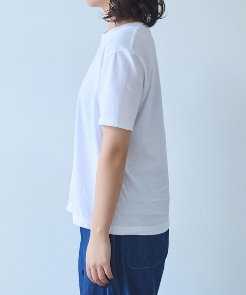 bulle de savon ビュルデサボン マヌルネコ刺繍Tシャツ 03-01-CT-024-25-1 AMBIDEX Store △〇マヌルネコ 刺繍 Tシャツ(F シロ): bulle de