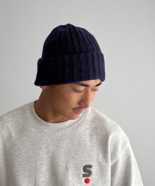 CANAL JEAN（キャナルジーン）の「El mar　リブニットCAP（ニットキャップ/ビーニー・レディース・チャコールグレー/ライトグレー/ブラウン/ベージュ/ネイビー・ONE SIZE）」の10枚目の写真
