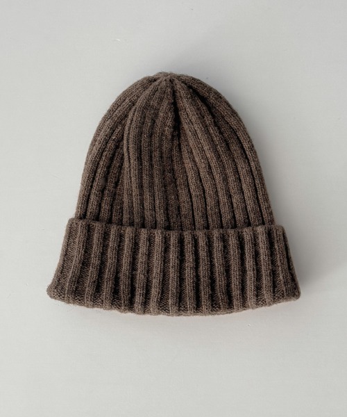 CANAL JEAN（キャナルジーン）の「El mar　リブニットCAP（ニットキャップ/ビーニー・レディース・チャコールグレー/ライトグレー/ブラウン/ベージュ/ネイビー・ONE SIZE）」の11枚目の写真