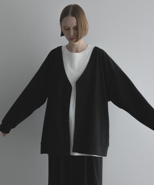 remer（リメール）の「loose relax cardigan / ルーズリラックスカーディガン（カーディガン/ボレロ・メンズ・ブラック/イエロー/サックスブルー・SMALL/X-SMALL/LARGE/MEDIUM）」の8枚目の写真