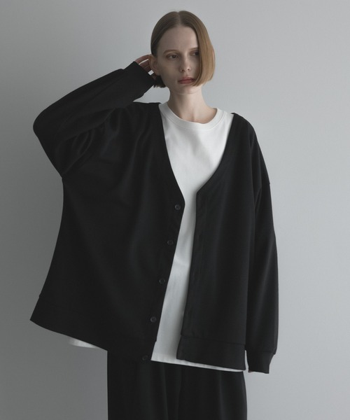 remer（リメール）の「loose relax cardigan / ルーズリラックスカーディガン（カーディガン/ボレロ・メンズ・ブラック/イエロー/サックスブルー・SMALL/X-SMALL/LARGE/MEDIUM）」の7枚目の写真