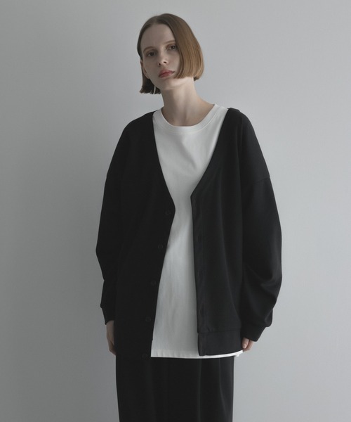 remer（リメール）の「loose relax cardigan / ルーズリラックスカーディガン（カーディガン/ボレロ・メンズ・ブラック/イエロー/サックスブルー・SMALL/X-SMALL/LARGE/MEDIUM）」の4枚目の写真