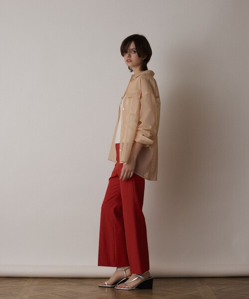 Diagram（ダイアグラム）の「ストレッチフレアパンツ（その他パンツ・レディース・ベージュ/レッド/ブラック・36/38）」の6枚目の写真