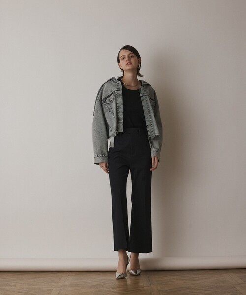 Diagram（ダイアグラム）の「ストレッチフレアパンツ（その他パンツ・レディース・ベージュ/レッド/ブラック・36/38）」の21枚目の写真