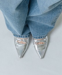 EVOL（イーボル）の「【軽量・柔らかい】ダブルリボンポインテッドパンプス IY5631（パンプス）」