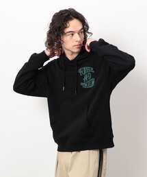 Purple&Yellow | 裏毛ロゴ刺繍パーカ(パーカー)