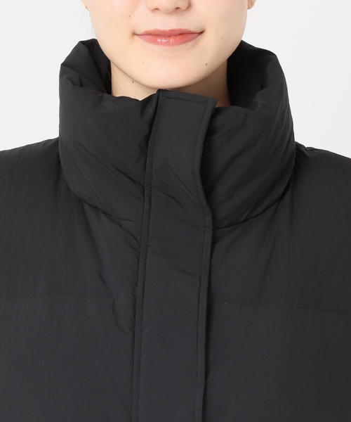 JOURNAL STANDARD（ジャーナルスタンダード）の「ナイロンタフタダウンベスト（ダウンベスト・レディース・ベージュ/ブラック・FREE）」の9枚目の写真