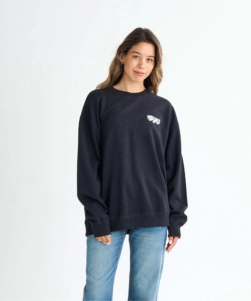 ROXY（ロキシー）の「FIRST DAY/ロキシーバックプリントオーバーサイズシルエット長袖ロンT（Tシャツ/カットソー・レディース・ホワイト/ブラック/イエロー/グレー・LARGE/MEDIUM/SMALL）」の10枚目の写真