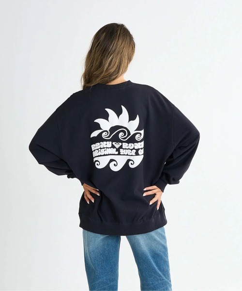 ROXY（ロキシー）の「FIRST DAY/ロキシーバックプリントオーバーサイズシルエット長袖ロンT（Tシャツ/カットソー・レディース・ホワイト/ブラック/イエロー/グレー・LARGE/MEDIUM/SMALL）」の11枚目の写真