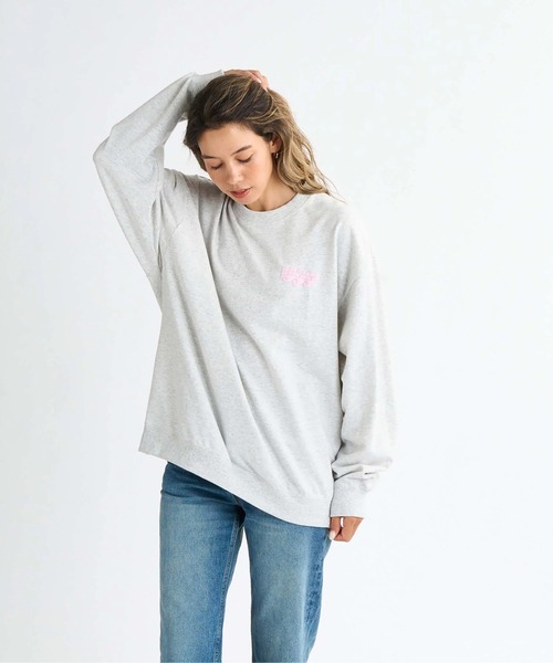 ROXY（ロキシー）の「FIRST DAY/ロキシーバックプリントオーバーサイズシルエット長袖ロンT（Tシャツ/カットソー・レディース・ホワイト/ブラック/イエロー/グレー・LARGE/MEDIUM/SMALL）」の15枚目の写真