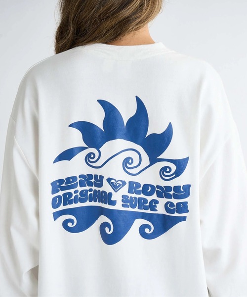 ROXY（ロキシー）の「FIRST DAY/ロキシーバックプリントオーバーサイズシルエット長袖ロンT（Tシャツ/カットソー・レディース・ホワイト/ブラック/イエロー/グレー・LARGE/MEDIUM/SMALL）」の8枚目の写真