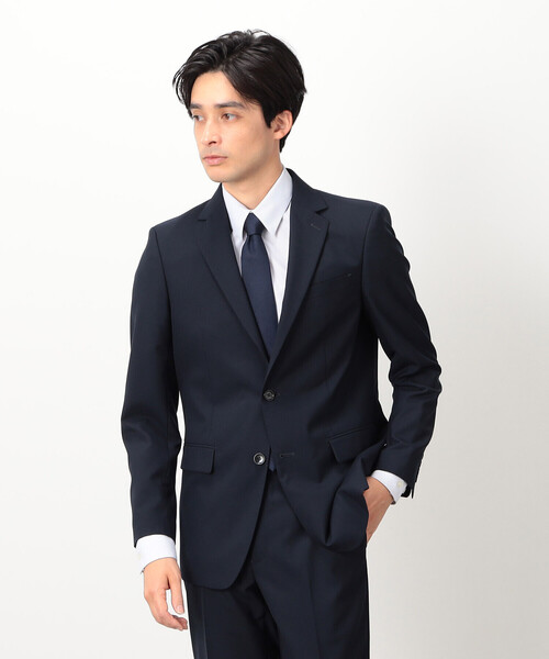 COMME CA ISM(コムサイズム)の「ポリエステル トリコット ストライプ ドレスシャツ(ビジネスシャツ・メンズ・ネイビー/グレー・MEDIUM/SMALL/X-LARGE/LARGE)」の5枚目の写真