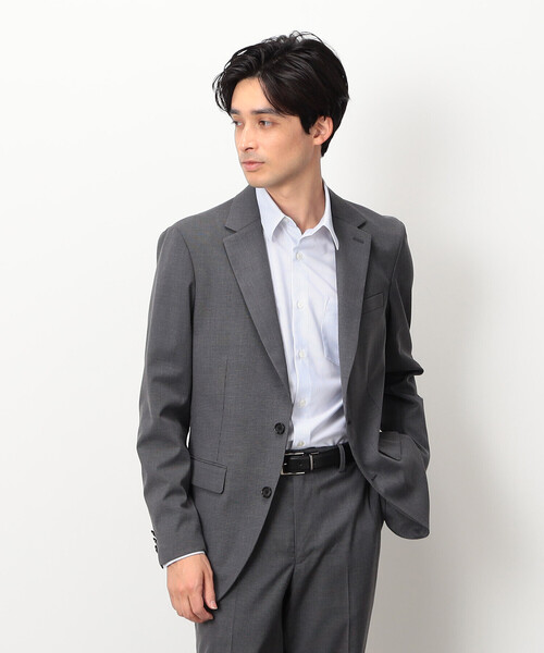 COMME CA ISM(コムサイズム)の「ポリエステル トリコット ストライプ ドレスシャツ(ビジネスシャツ・メンズ・ネイビー/グレー・MEDIUM/SMALL/X-LARGE/LARGE)」の10枚目の写真