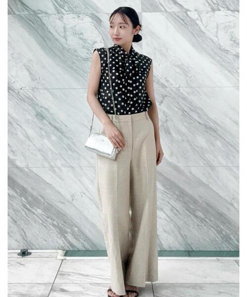 DRESSTERIOR（ドレステリア）の「チェーンストラップマルチポケットポーチ（ショルダーバッグ・レディース・ライトイエロー系/ブラック/シルバー・00）」の19枚目の写真