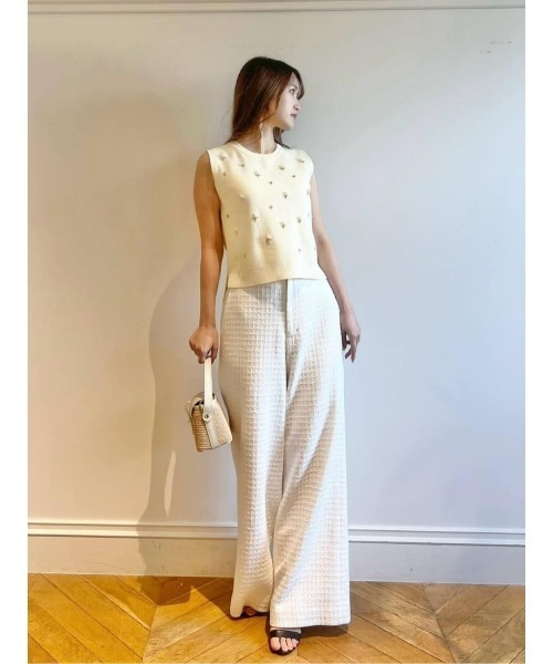 【23年購入】allureville【定価:29,700円】ツイードパンツ allureville - 【23年購入】allureville【定価:29,700円