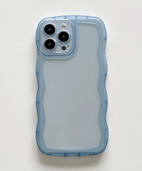 Mayree(メイリー)の「【float】ウェーブデザイン クリア iPhoneケース【iPhoneシリーズ/各種機種対応】 (ストラップホールあり)(スマホケース/カバー・レディース・クリア/ブラック/イエロー/ピンク/パープル/ブルー・O/P/V/iPhone 15/iPhone 15 Pro/iPhone 16/iPhone 16 Pro/T)」の3枚目の写真