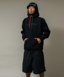 Black Logo Sweat Parka