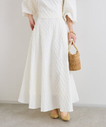 La boutique BonBon | 【セットアップ可】フレアジャガードスカート(スカート)