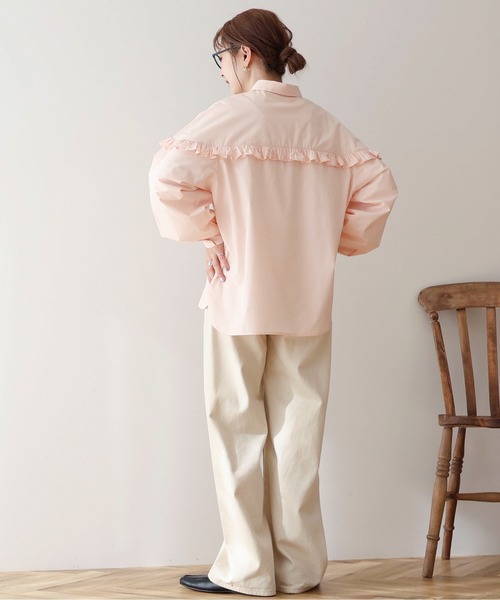 専用adore アイボリー シルク フリル付きシャツ 38 専用adore アイボリー シルク フリル付きシャツ 38 - メルカリ