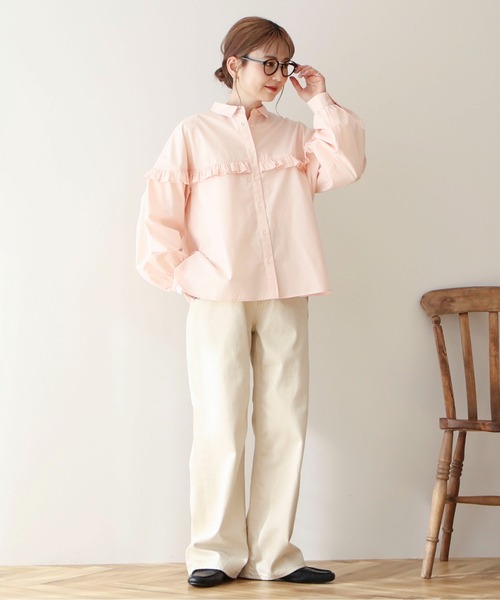 専用adore アイボリー シルク フリル付きシャツ 38 専用adore アイボリー シルク フリル付きシャツ 38 - メルカリ