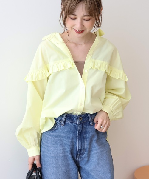 専用adore アイボリー シルク フリル付きシャツ 38 専用adore アイボリー シルク フリル付きシャツ 38 - メルカリ