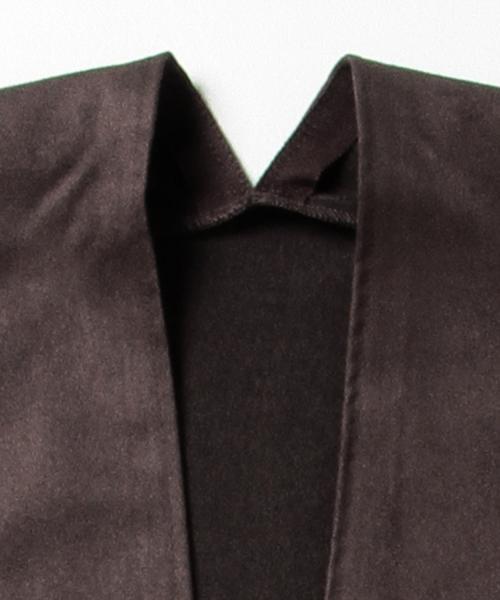 BEAMS LIGHTS Women's（ビームスライツ ウィメンズ）の「BEAMS LIGHTS / フェイクスエード Vネックワンピース（ワンピース・レディース・ベージュ/ブラウン/ダークグリーン・ONE SIZE）」の11枚目の写真