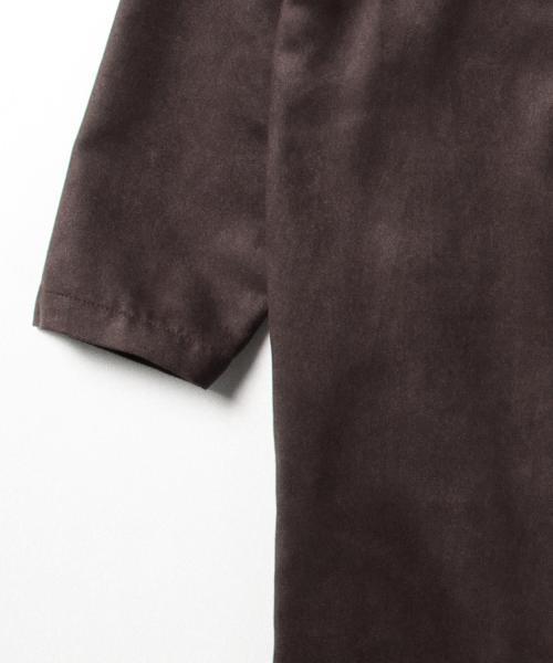 BEAMS LIGHTS Women's（ビームスライツ ウィメンズ）の「BEAMS LIGHTS / フェイクスエード Vネックワンピース（ワンピース・レディース・ベージュ/ブラウン/ダークグリーン・ONE SIZE）」の16枚目の写真