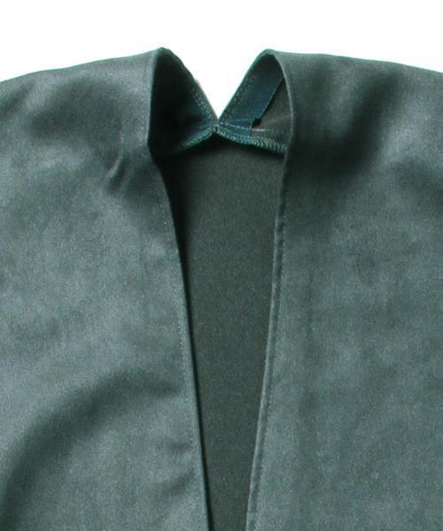 BEAMS LIGHTS Women's（ビームスライツ ウィメンズ）の「BEAMS LIGHTS / フェイクスエード Vネックワンピース（ワンピース・レディース・ベージュ/ブラウン/ダークグリーン・ONE SIZE）」の19枚目の写真