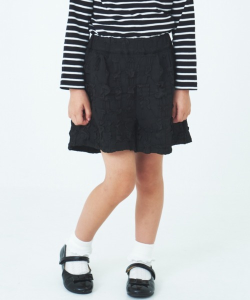 ぽこぽこふくれチェックキュロット（スーツパンツ）｜maarook（マルーク）