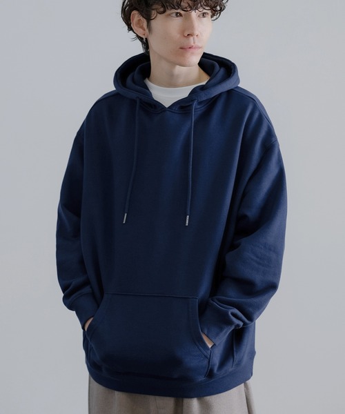 SIDEWAY STANCE（サイドウェイスタンス）の「【SIDEWAY STANCE】無地 スウェット パーカー（パーカー・メンズ・ブルー/杢グレー/アッシュ/ブラック/ネイビー/ホワイト・LARGE/X-LARGE/SMALL/MEDIUM）」の5枚目の写真