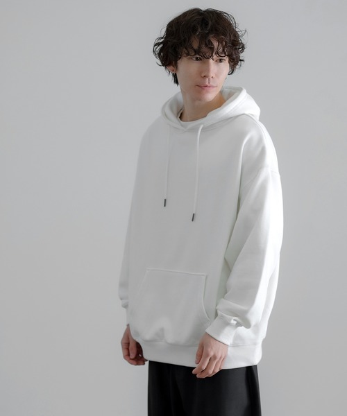 SIDEWAY STANCE（サイドウェイスタンス）の「【SIDEWAY STANCE】無地 スウェット パーカー（パーカー・メンズ・ブルー/杢グレー/アッシュ/ブラック/ネイビー/ホワイト・LARGE/X-LARGE/SMALL/MEDIUM）」の7枚目の写真