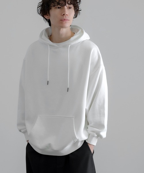 SIDEWAY STANCE（サイドウェイスタンス）の「【SIDEWAY STANCE】無地 スウェット パーカー（パーカー・メンズ・ブルー/杢グレー/アッシュ/ブラック/ネイビー/ホワイト・LARGE/X-LARGE/SMALL/MEDIUM）」の8枚目の写真