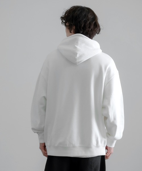 SIDEWAY STANCE（サイドウェイスタンス）の「【SIDEWAY STANCE】無地 スウェット パーカー（パーカー・メンズ・ブルー/杢グレー/アッシュ/ブラック/ネイビー/ホワイト・LARGE/X-LARGE/SMALL/MEDIUM）」の9枚目の写真