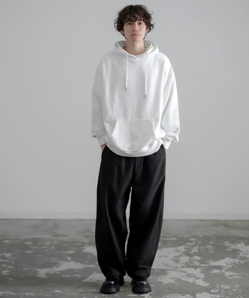 SIDEWAY STANCE（サイドウェイスタンス）の「【SIDEWAY STANCE】無地 スウェット パーカー（パーカー・メンズ・ブルー/杢グレー/アッシュ/ブラック/ネイビー/ホワイト・LARGE/X-LARGE/SMALL/MEDIUM）」の10枚目の写真