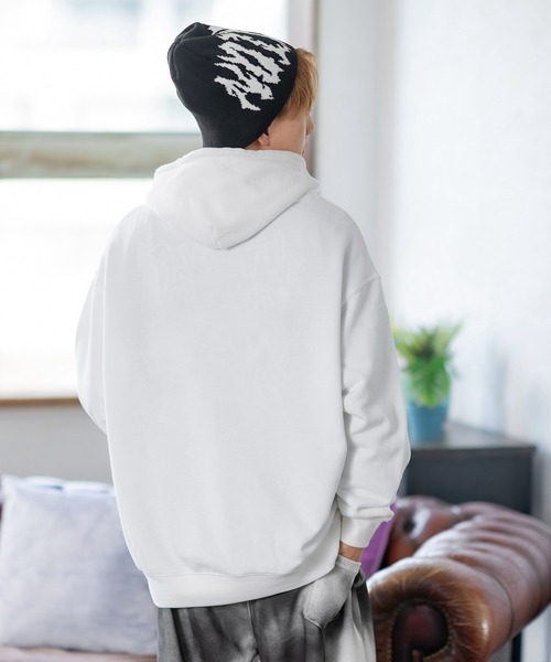 SIDEWAY STANCE（サイドウェイスタンス）の「【SIDEWAY STANCE】無地 スウェット パーカー（パーカー・メンズ・ブルー/杢グレー/アッシュ/ブラック/ネイビー/ホワイト・LARGE/X-LARGE/SMALL/MEDIUM）」の12枚目の写真