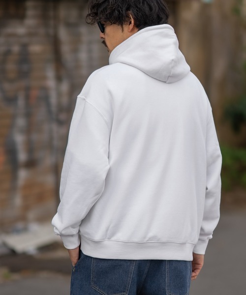 SIDEWAY STANCE（サイドウェイスタンス）の「【SIDEWAY STANCE】無地 スウェット パーカー（パーカー・メンズ・ブルー/杢グレー/アッシュ/ブラック/ネイビー/ホワイト・LARGE/X-LARGE/SMALL/MEDIUM）」の15枚目の写真