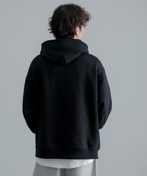 SIDEWAY STANCE（サイドウェイスタンス）の「【SIDEWAY STANCE】無地 スウェット パーカー（パーカー・メンズ・ブルー/杢グレー/アッシュ/ブラック/ネイビー/ホワイト・LARGE/X-LARGE/SMALL/MEDIUM）」の19枚目の写真