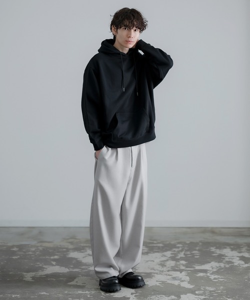 SIDEWAY STANCE（サイドウェイスタンス）の「【SIDEWAY STANCE】無地 スウェット パーカー（パーカー・メンズ・ブルー/杢グレー/アッシュ/ブラック/ネイビー/ホワイト・LARGE/X-LARGE/SMALL/MEDIUM）」の20枚目の写真