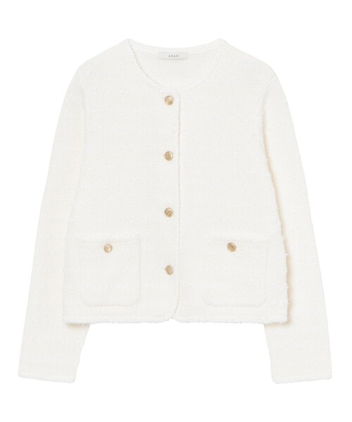 【新品未使用】ANAYI ペーパーフェザーモールジレ ペーパーフェザーモールジレ|ANAYI OFFICIAL ONLINE STORE