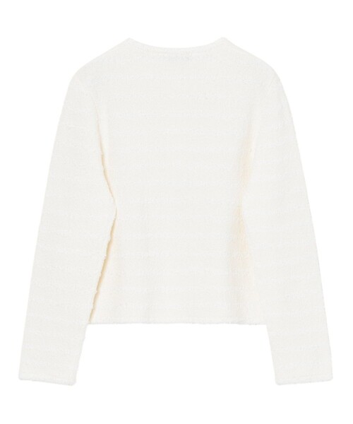 ペーパーシャギーモール ジャケット カーディガン（カーディガン