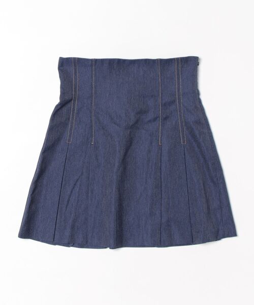REDYAZEL(レディアゼル)の「【セットアップ可能】デニムライクタックプリーツミニスカート(スカート・レディース・ネイビー/ブラック・SMALL/MEDIUM)」の17枚目の写真