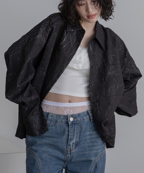『再お値下げしました‼️』MADE IN USA シャツジャケット KL サテンアニスシシュウシャツ - 【シサム工房 公式OnlineStore