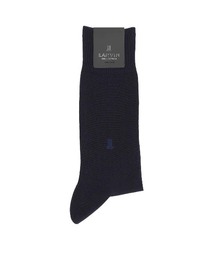 LANVIN collection（ランバン コレクション）の「LANVIN COLLECTION 抗菌防臭 タックストライプ 平無地ソックス 02402030（ソックス/靴下）」