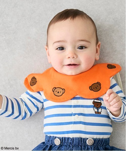 petit main(プティマイン)の「【Miffy】刺繍スタイ(スタイ/よだれかけ・キッズ・ネイビー/イエロー/オレンジ・F)」の3枚目の写真