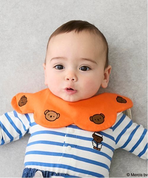 petit main(プティマイン)の「【Miffy】刺繍スタイ(スタイ/よだれかけ・キッズ・ネイビー/イエロー/オレンジ・F)」の4枚目の写真