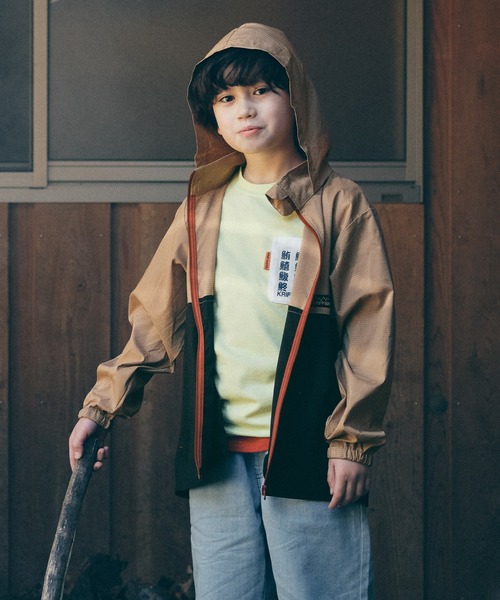 KRIFF MAYER Kid's Collection（クリフメイヤーキッズコレクション）の「【撥水・防汚・UVカット】さらさらエアージャケット（その他アウター・キッズ・ベージュ/レンガ/ブラック/ナチュラル・120/130/140/150/160/170）」の3枚目の写真